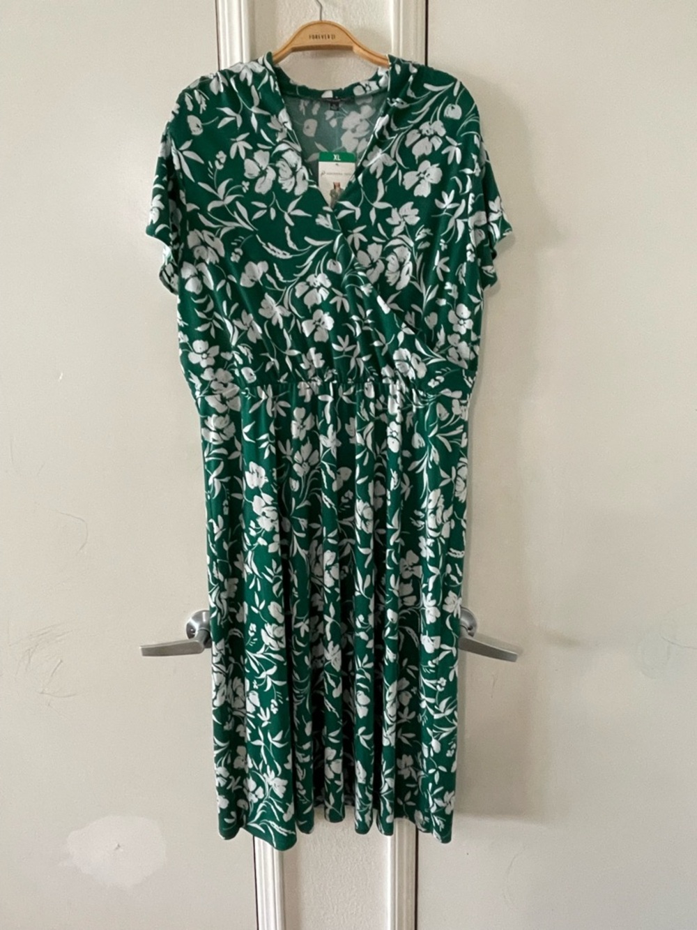 Adrianna Papell Ladies' Faux Wrap Dress (Green) - Picture 2 of 6